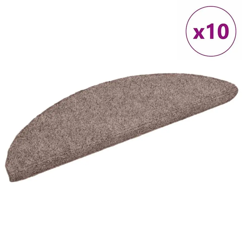 vidaXL - Trapmat - Bruin - Polypropyleen - 56 x 17 x 3 cm - 10 stuks