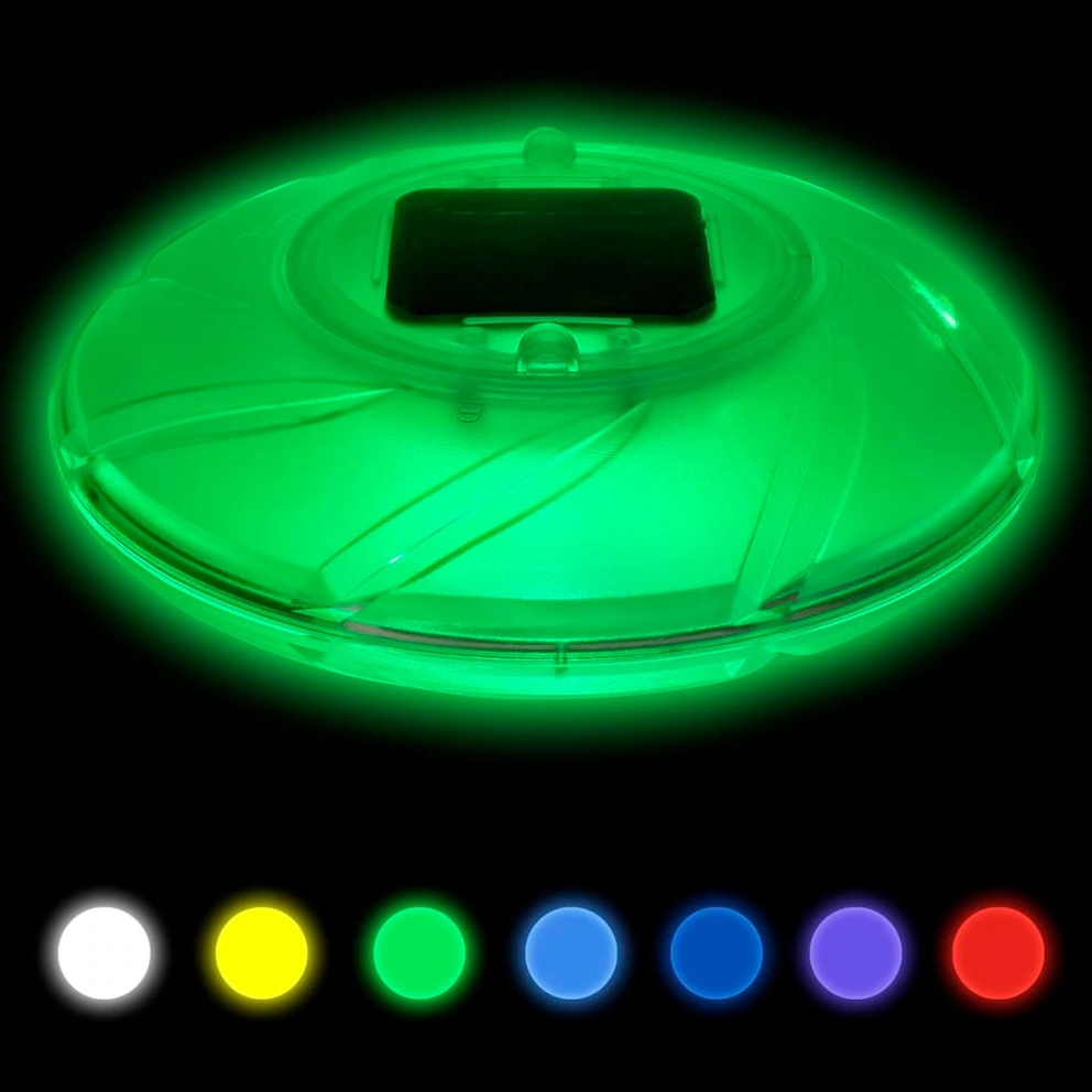 (Ø18cm) Flowclear Schwimmendes Solar LED Pool Licht Outdoor Garten Lampe mit Farbwechsel (58111) - Bunt