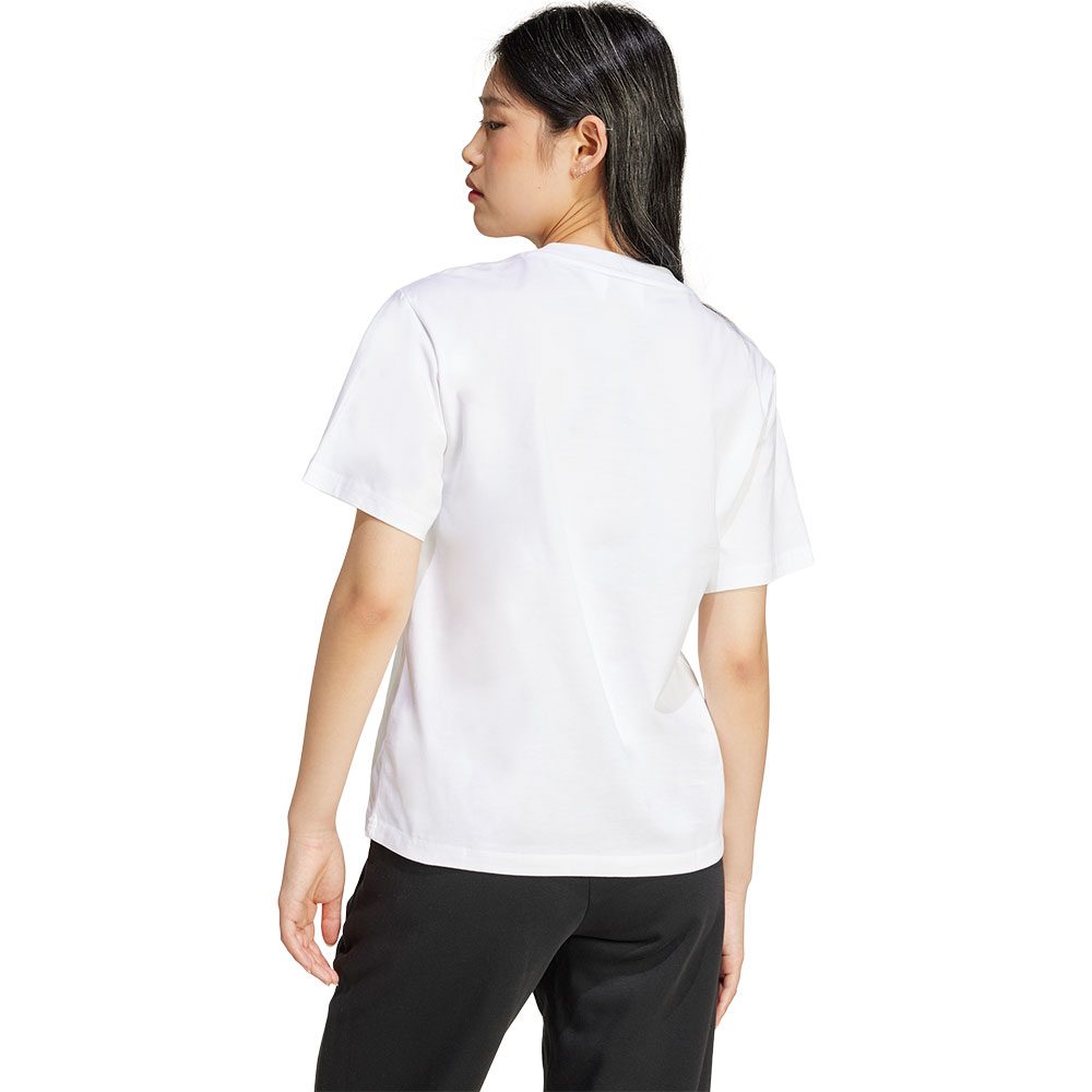 adidas Essentials Small Logo Cotton T-Shirt Damen white