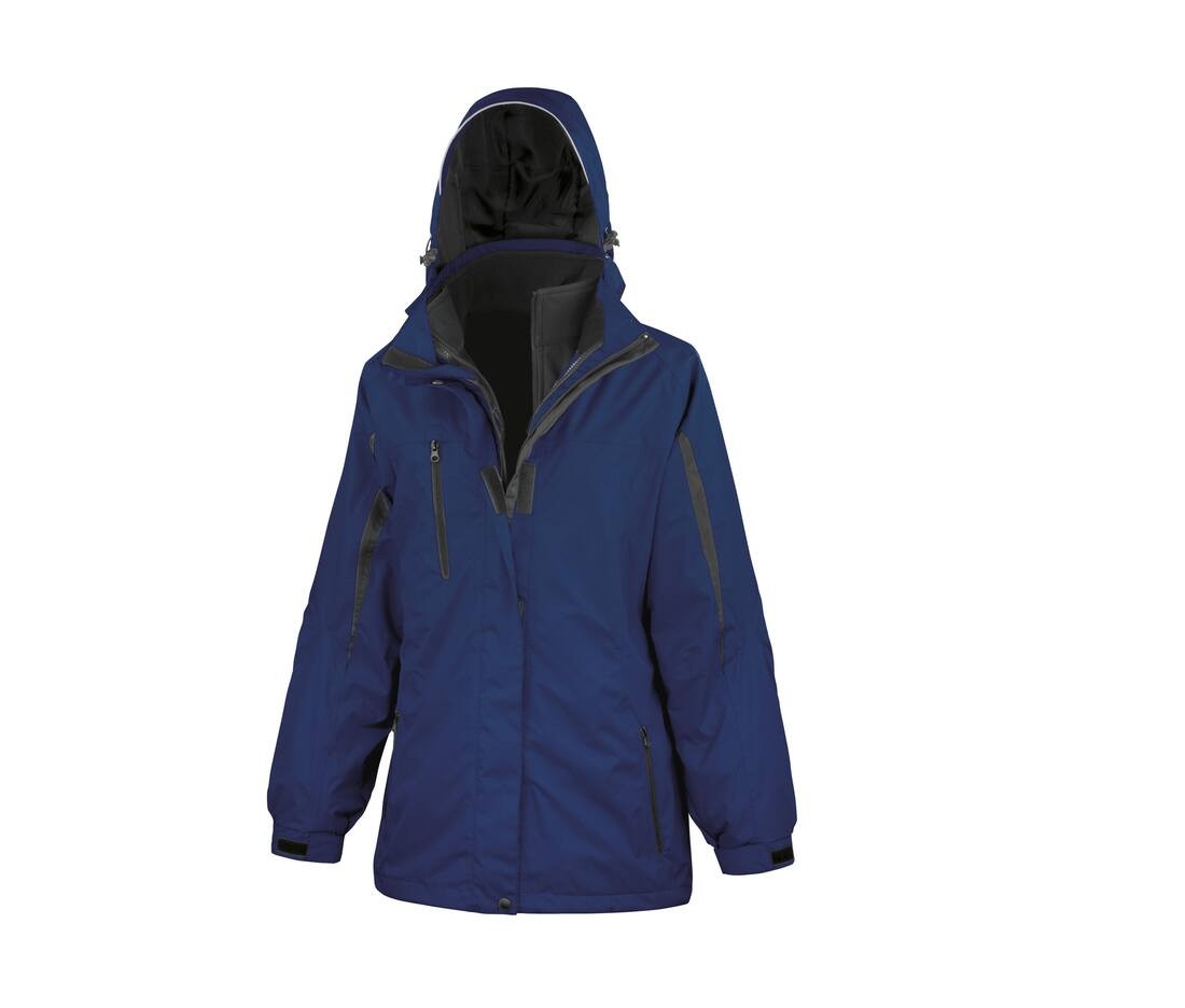 RESULT RS400F - Parka Femme Multifonction avec Poches Réfléchissantes