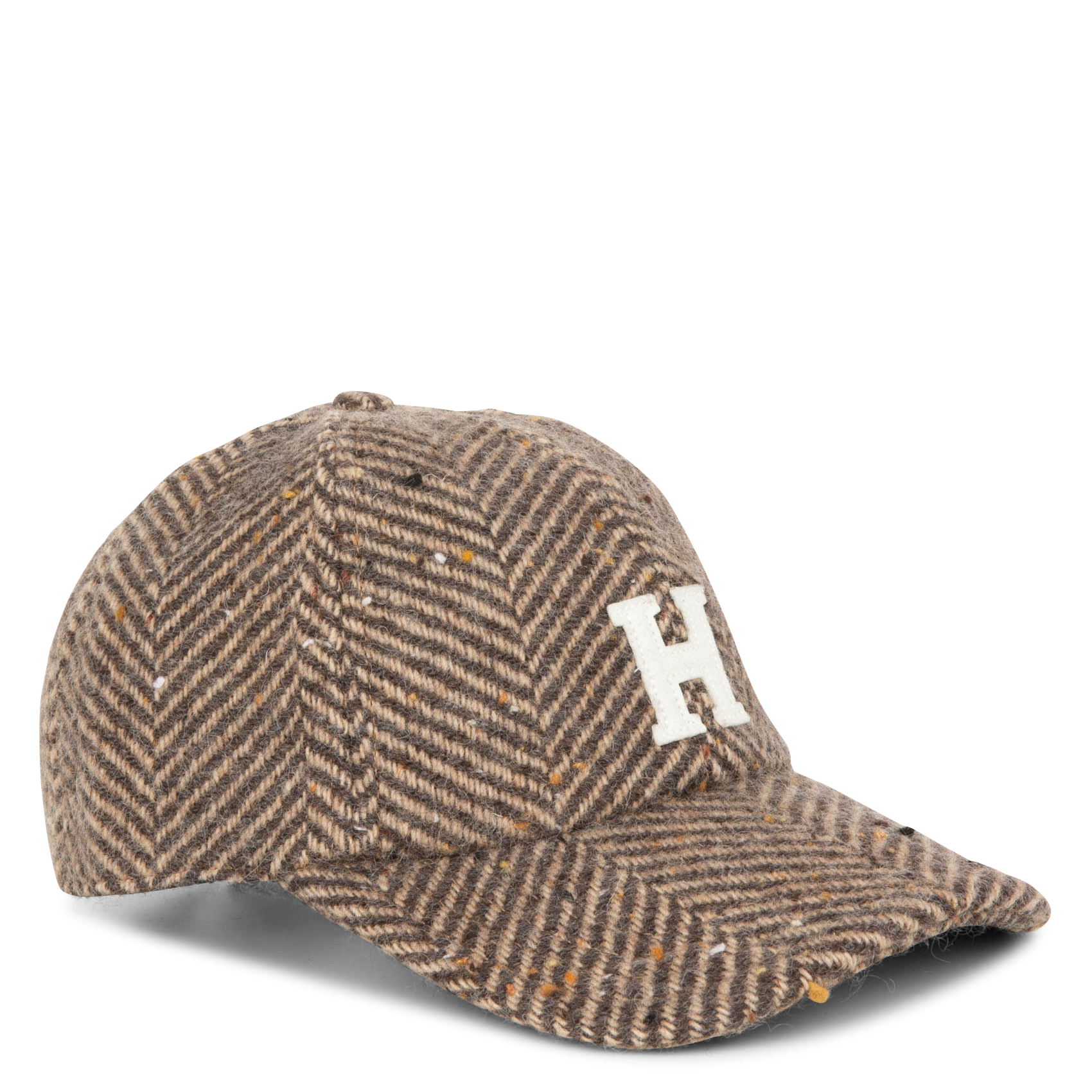 CAP H - Casquette en laine mélangée imprimée | Marron
