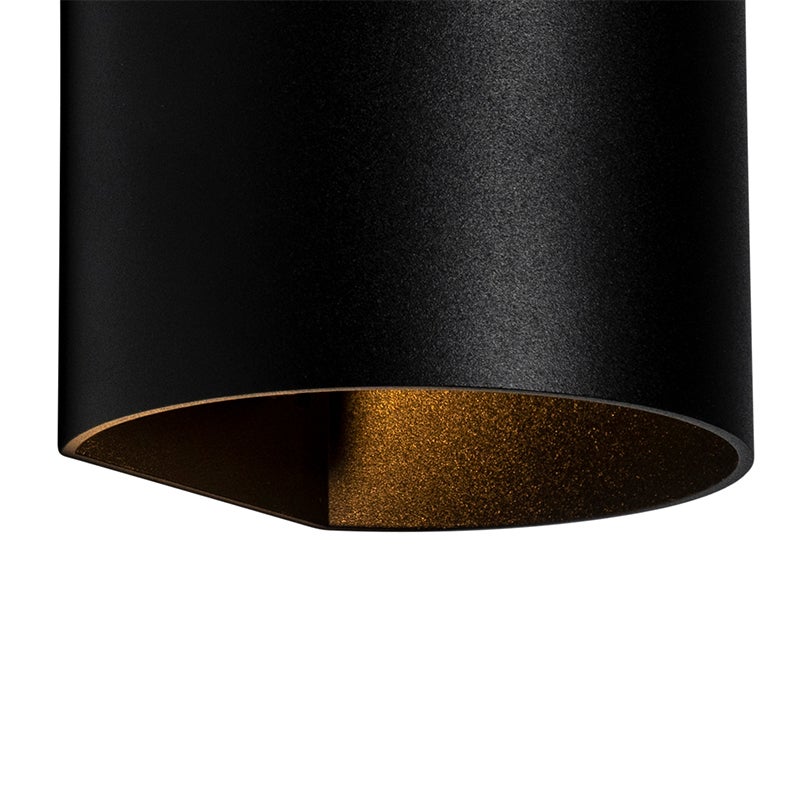 Moderne zwarte wandlamp - Sabbio