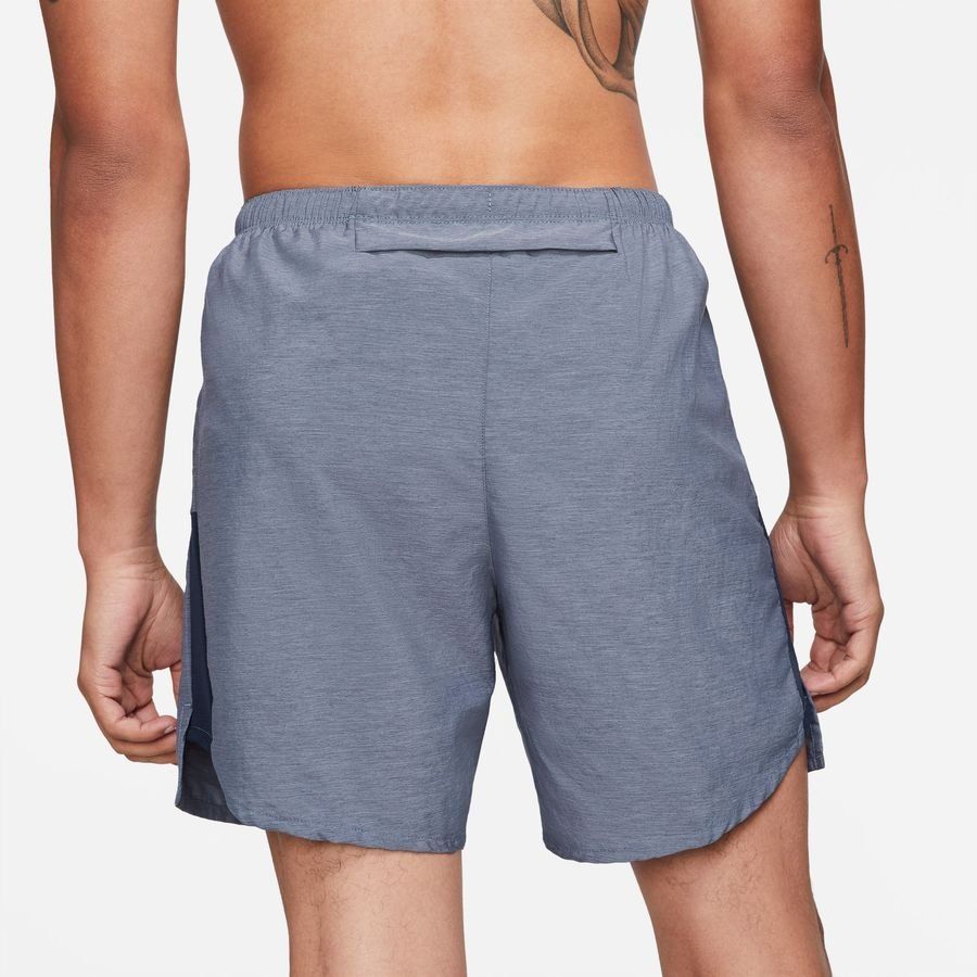 Nike Short Running Dri-FIT Challenger - Bleu Foncé/Argenté