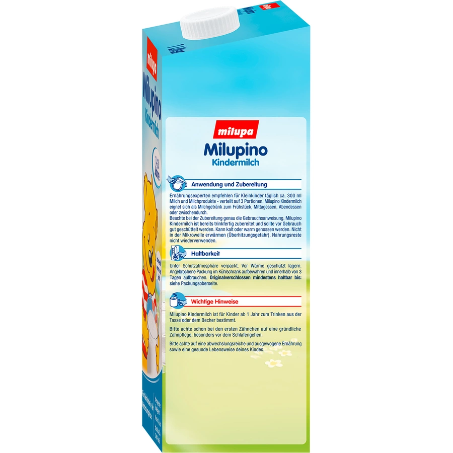 Milupa Kindermilch Milupino trinkfertig 6 x 1 l 1 bis 3 Jahre