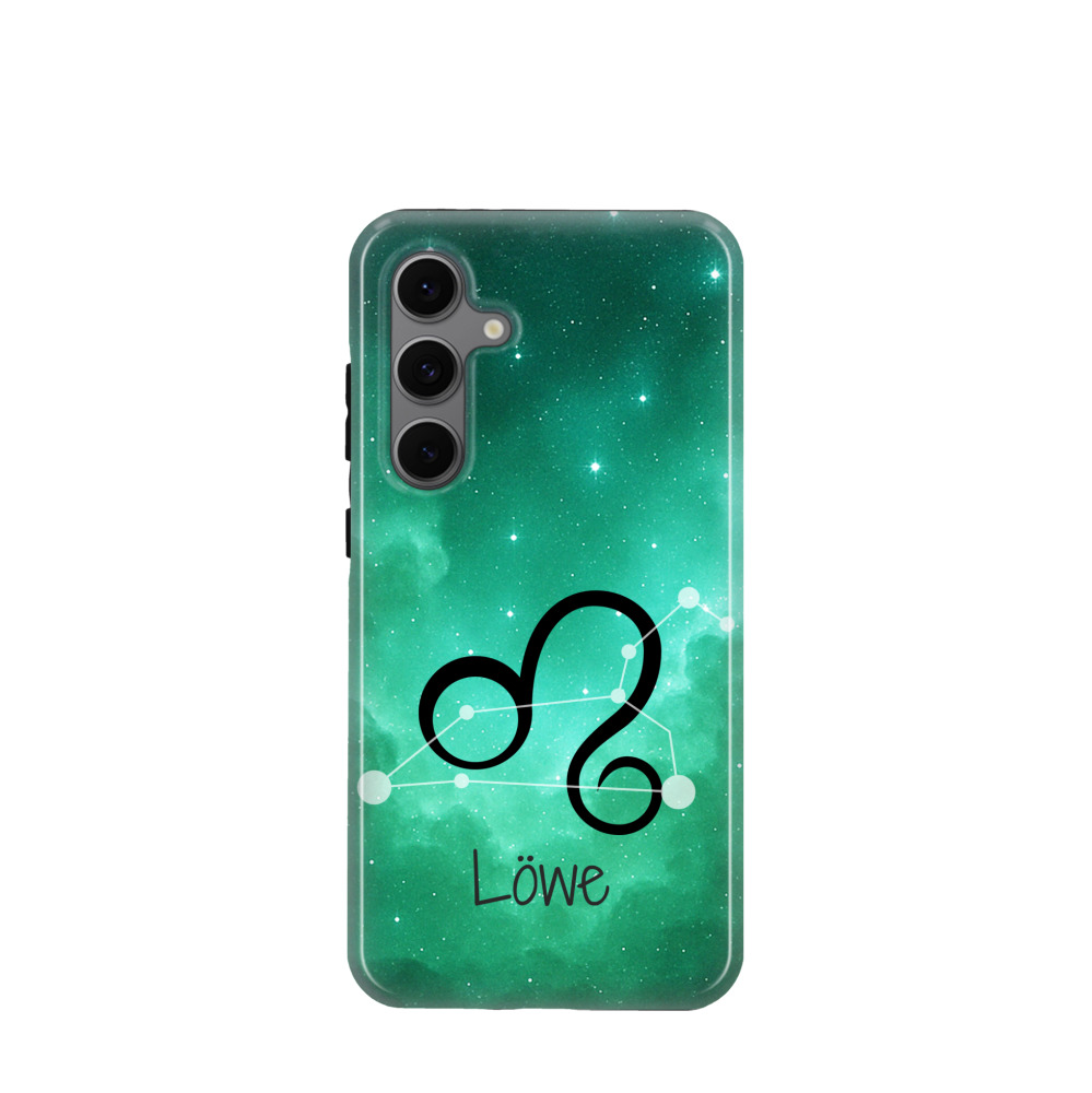 Samsung Galaxy S24 FE Hybrid (Kunststoff / Gummi) Hülle Löwe 2 - Grün