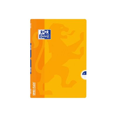 Oxford Openflex - Cahier polypro A4 (21x29,7 cm) - 140 pages - grands carreaux (Seyes) - disponible dans différentes couleurs