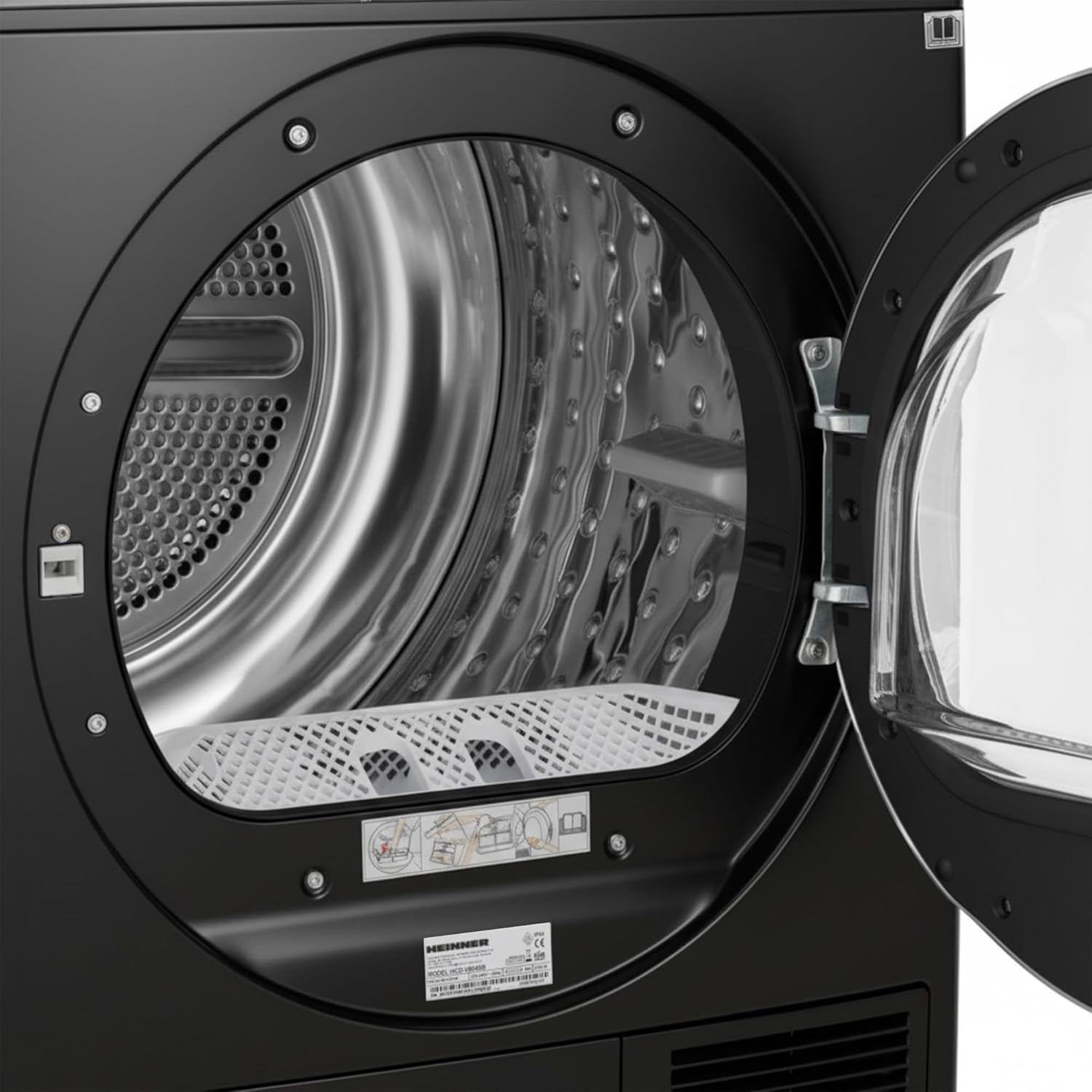 HHPD‑V9T1CHA++ – Warmtepompdroger 9kg, Energieklasse A++, 15 programma's, LED-display – Stil & energiezuinig – 5 jaar garantie (Anthrazit, 9 KG)