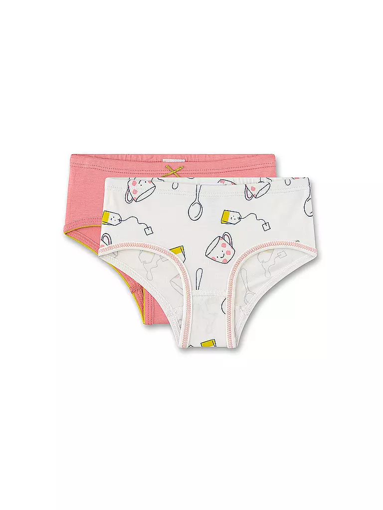 SANETTA Mädchen Pants 2er Pkg. white pebb creme