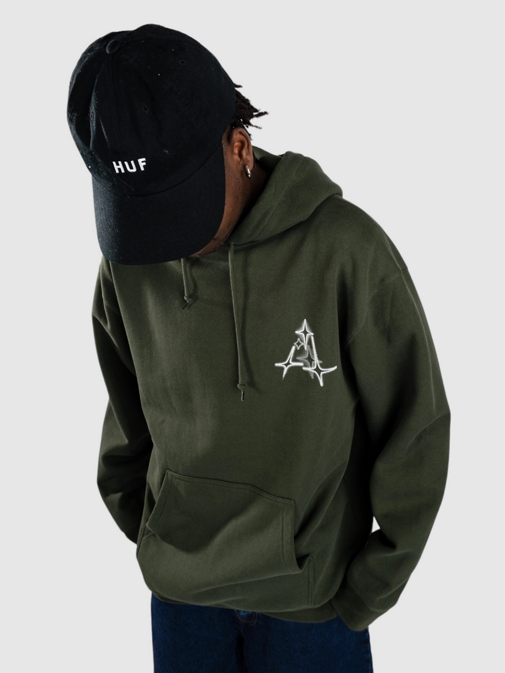 HUF Gleam P/O Hoodie hunter green