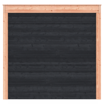 Overkapping Douglas Zwart Zweeds Rabat 355x255cm