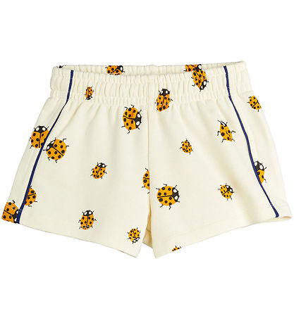 Mini Rodini Sweatshorts - Marienkäfer - Off White