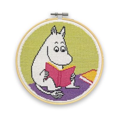 Moomintroll Reading Cross Stitch Kit