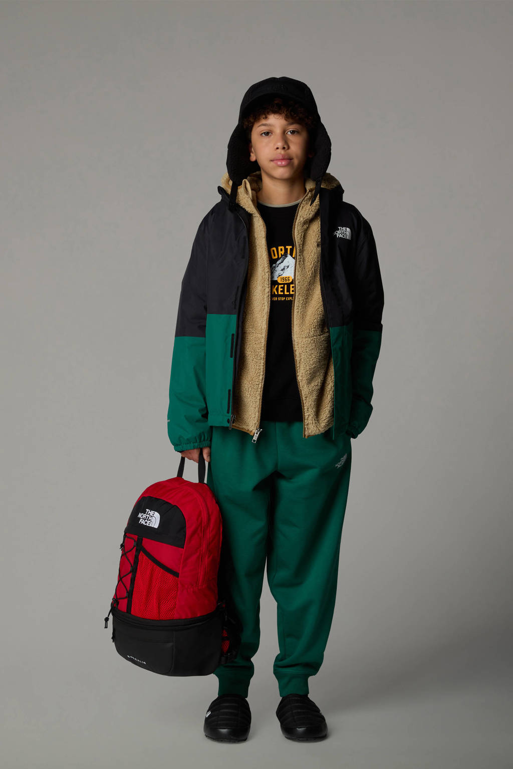 The North Face jas Warm Antora Rain groen/zwart
