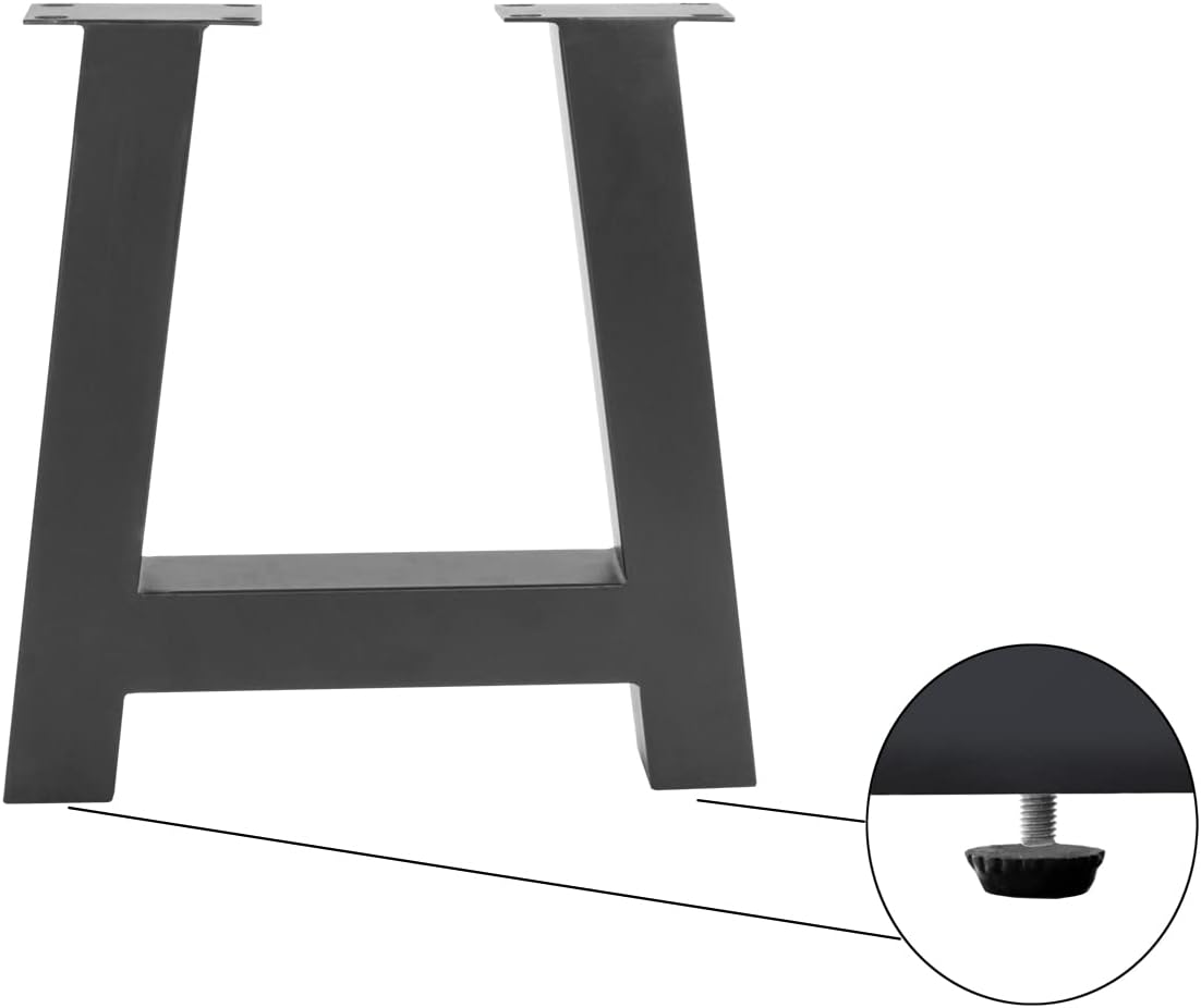 SAM Esstisch Dora 180 x 90 cm, Mangoholz massiv, lackiert & naturfarben, Baumkantentisch mit A-Metallgestell in Mattschwarz, echte Baumkante, 26 mm