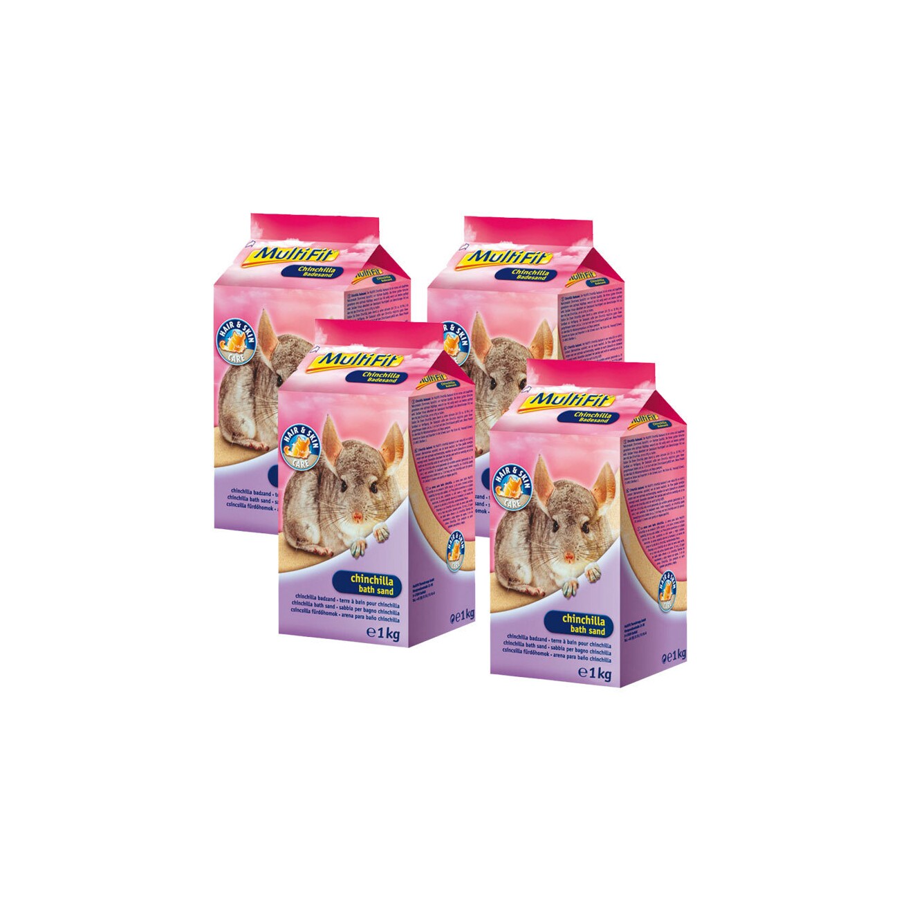 MultiFit Badesand für Chinchillas 4x1kg