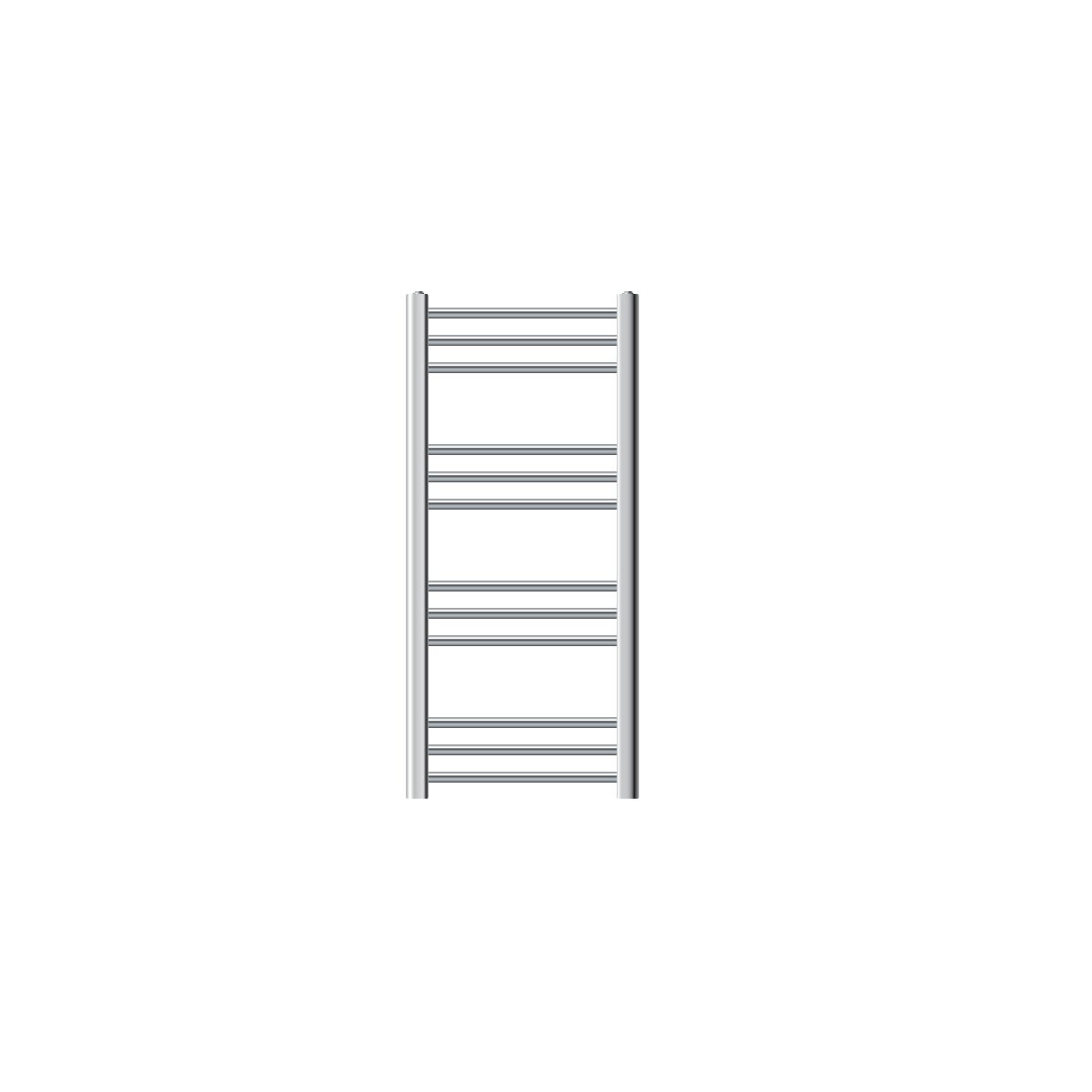 LuxeBath Sahara badkamerradiator, 400x800 mm, chroom, gebogen met zijaansluiting, designradiator, handdoekwarmer, handdoekdroger, handdoekradiator, badkamerverwarming