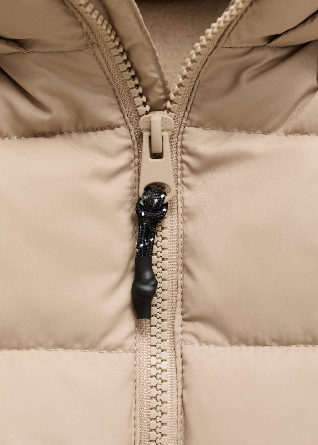 Mango Kids gewatteerde jas winter beige