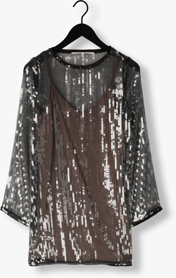 grijze second female mini jurk posh dress