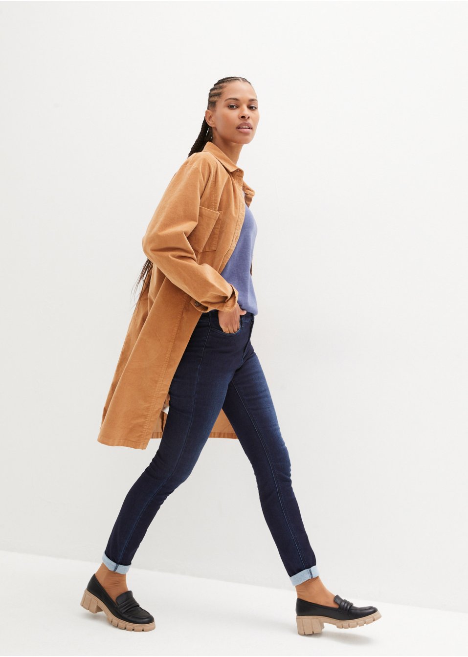 Jean thermo extensible avec intérieur douillet, Skinny Fit