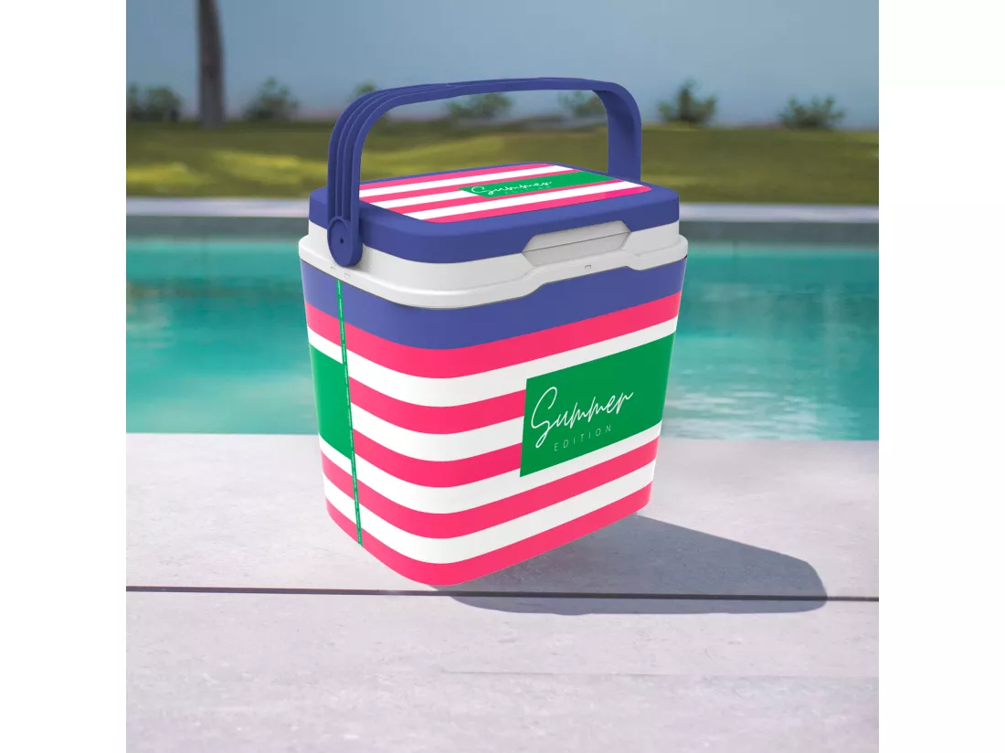 réfrigérateur life story 29l pink navy