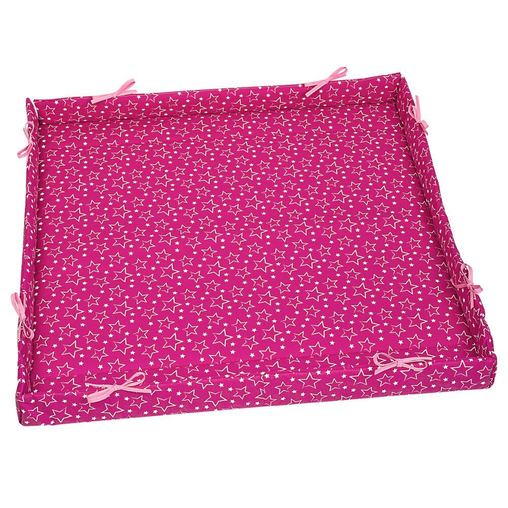 Odenwälder BabyNest Odenwälder 8120-1189 Laufgittereinlage Basic Sterne fuchsia