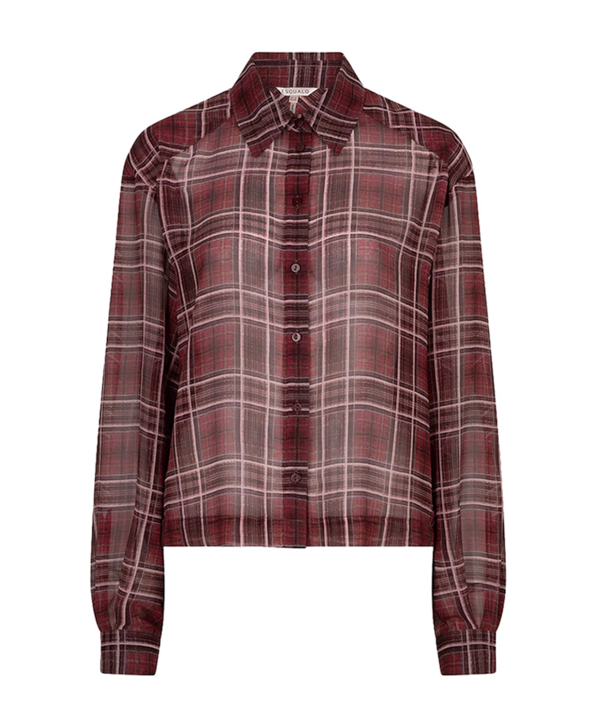 EsQualo Dames blouse bordeaux