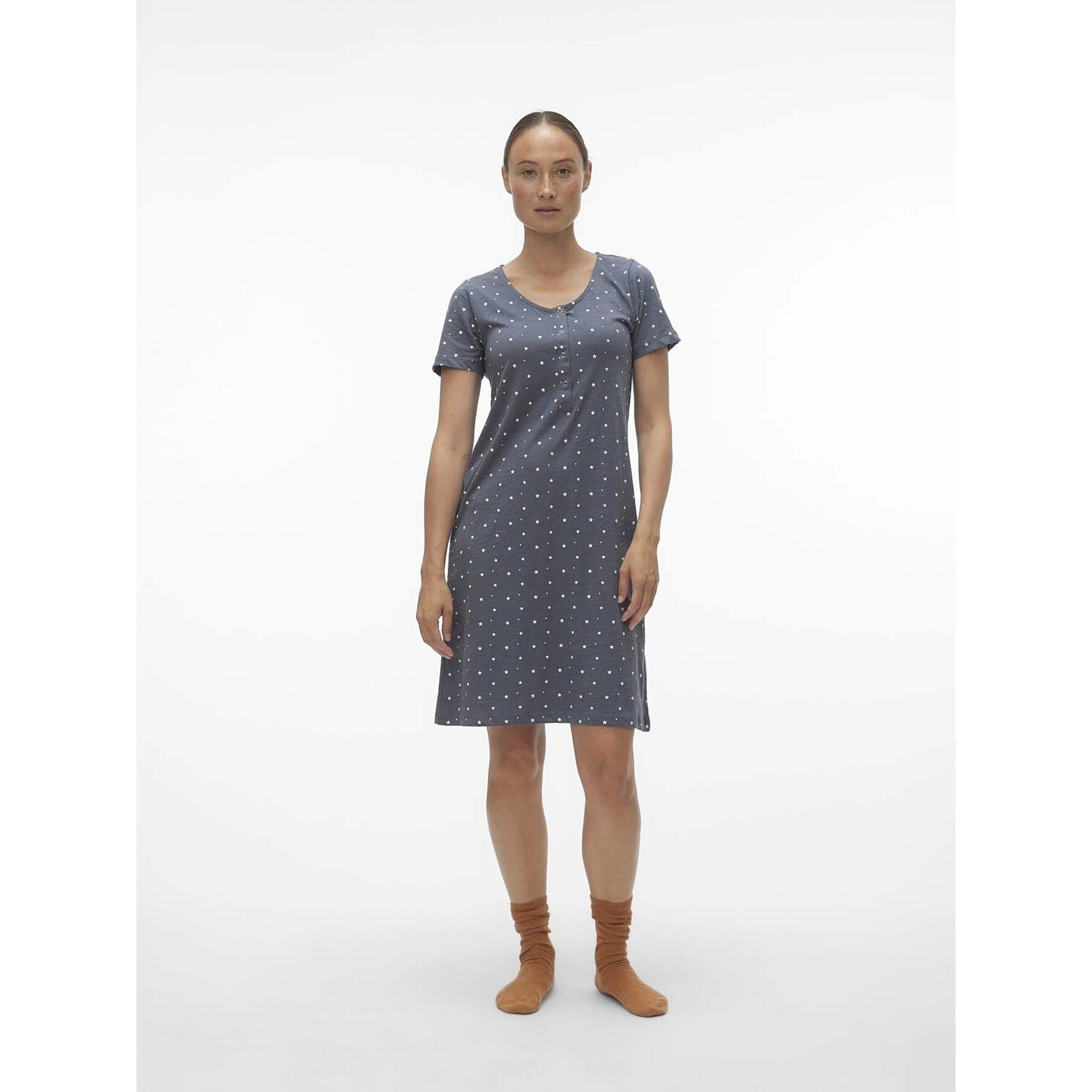 MAMALICIOUS® Umstands- und Still-Nachthemd Mira blau