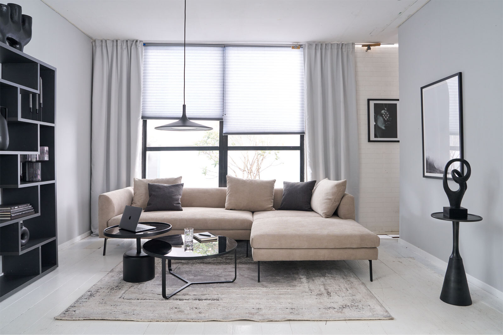 zuiver Couchtisch PIERRE 60 x 45 cm schwarz