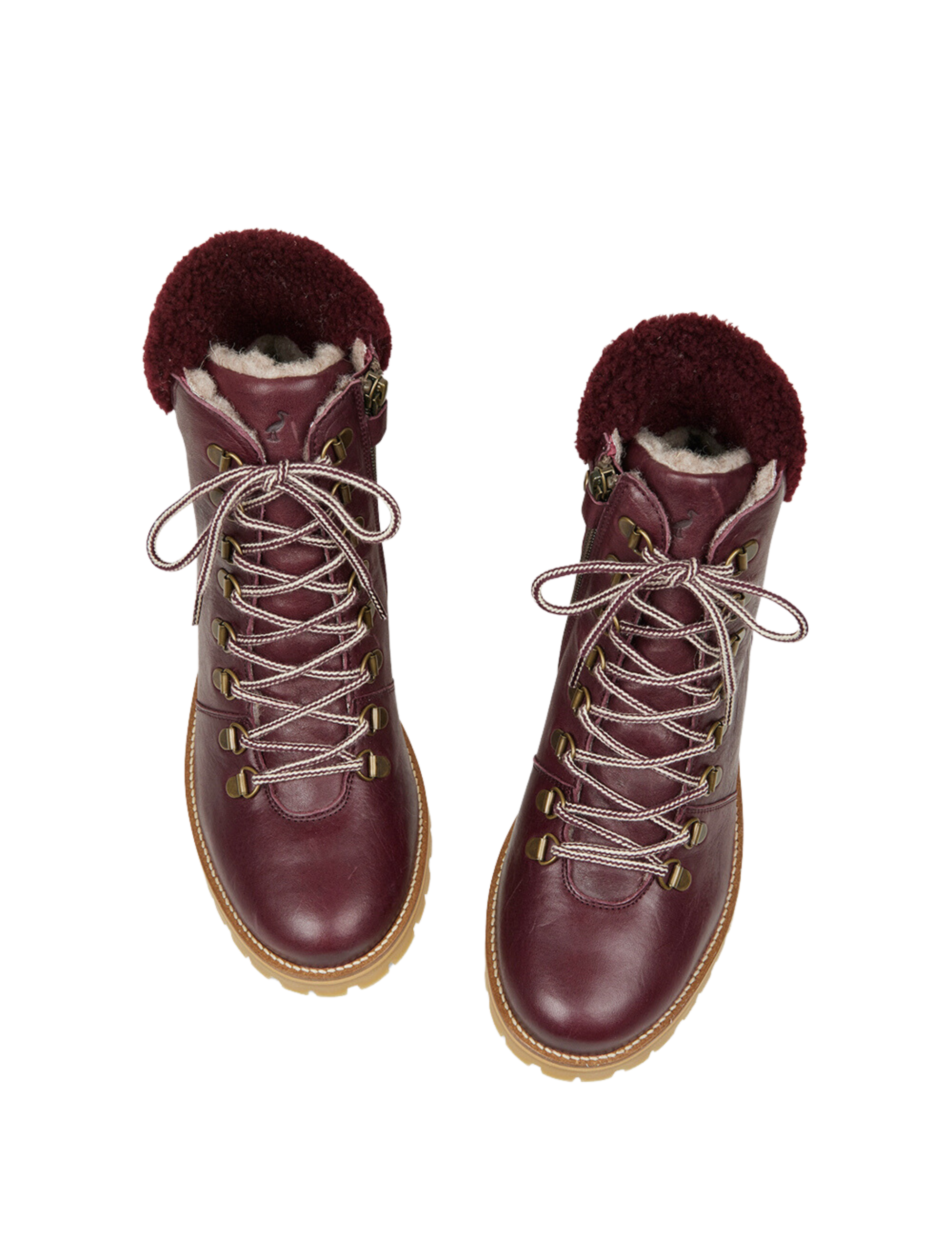 Shearling Winter Boot Women - Plum