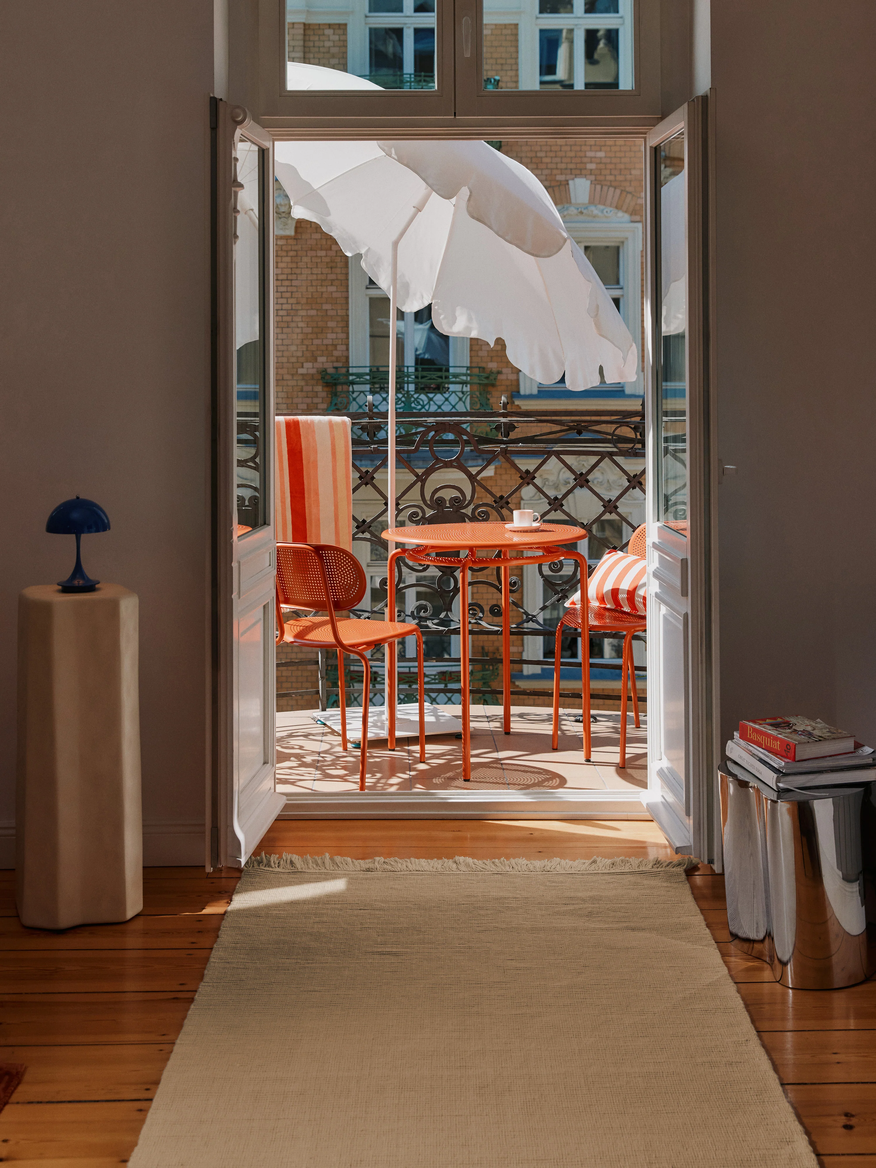 Handgeweven in- & outdoor vloerkleed Sumit