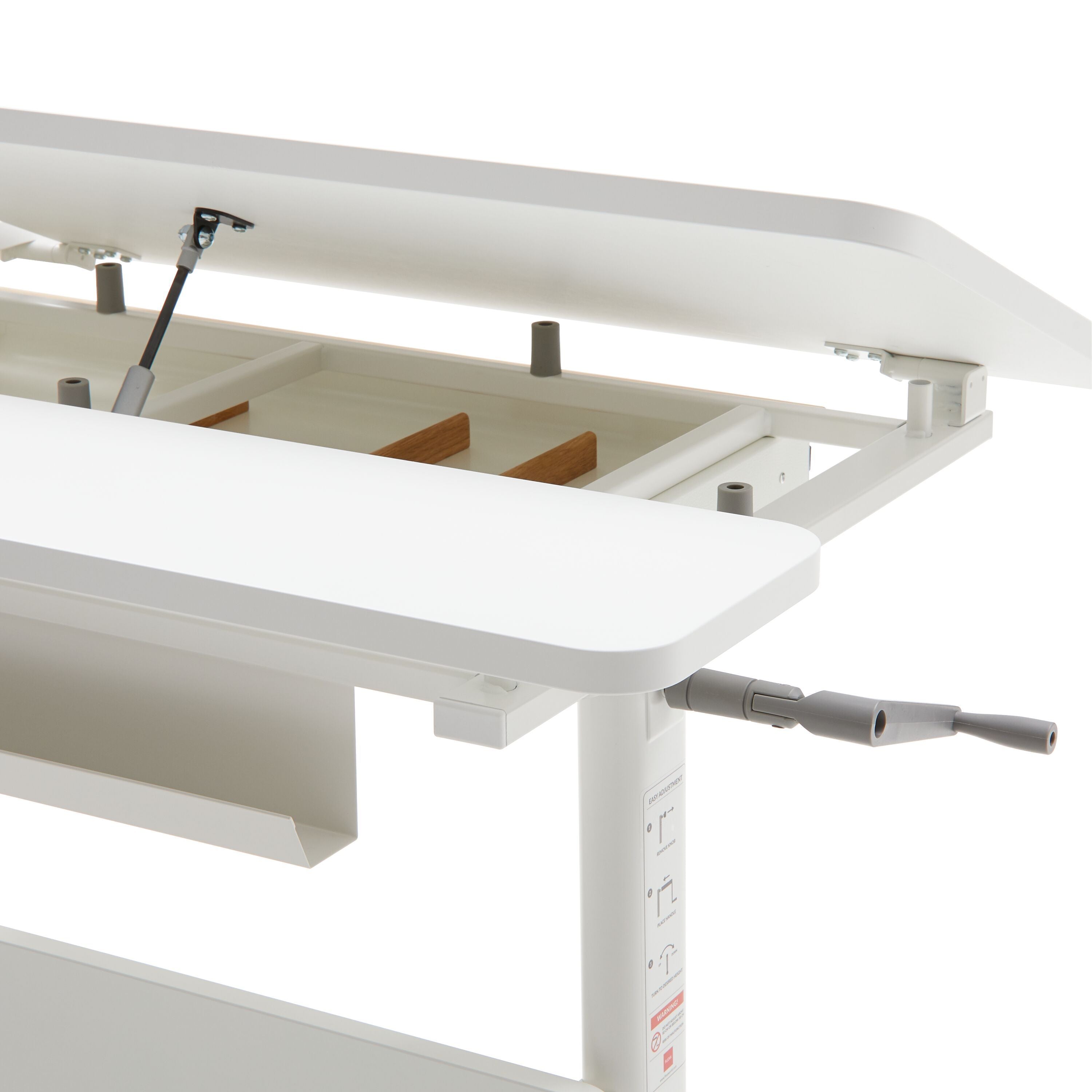 Flexa STUDY MOBY Schreibtisch Rechtshänder inkl. Schublade - Weiss / B: 120.0 cm x T: 70.0 cm x H: 83.0 cm