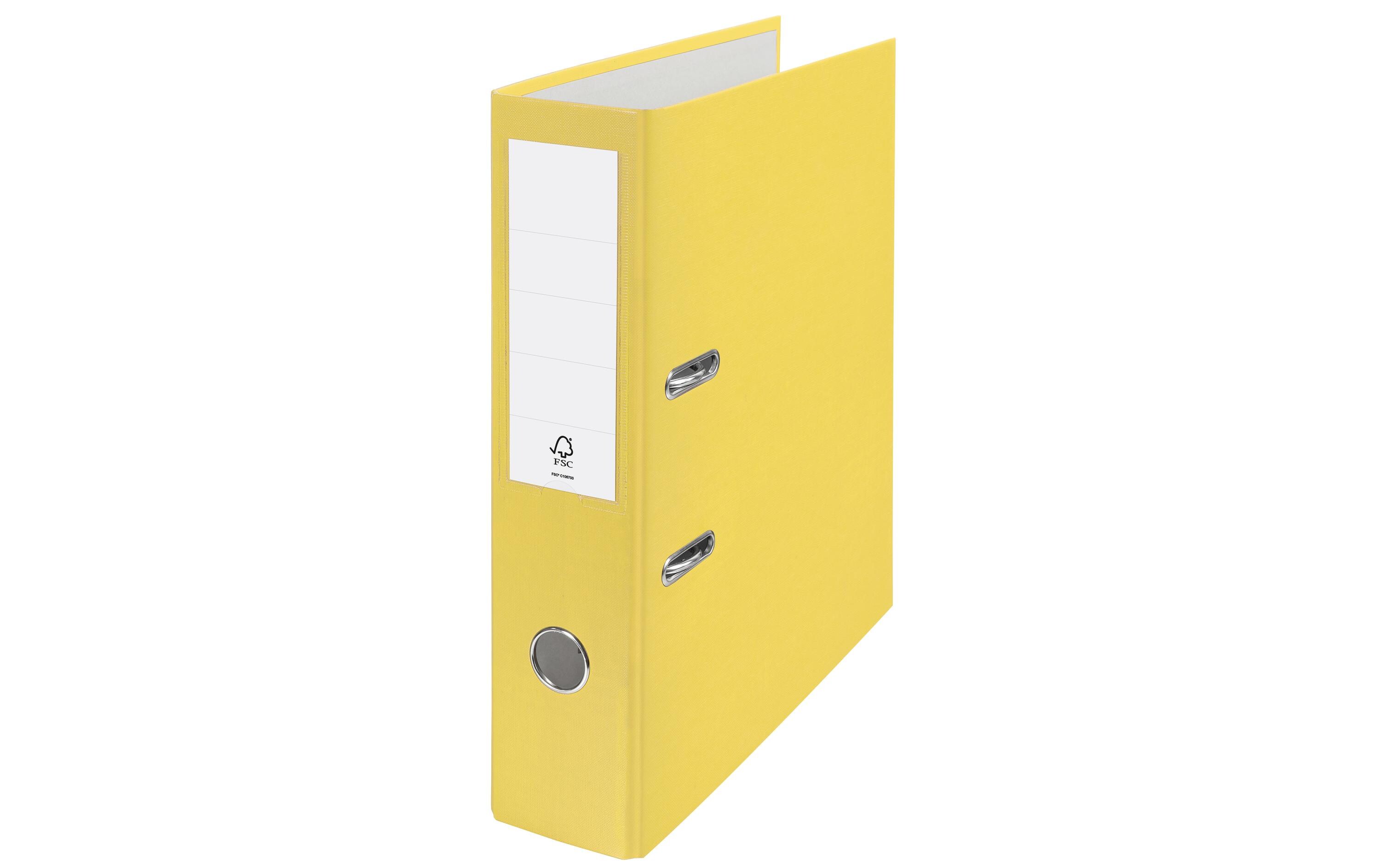 Ordner Swiss Edition ECO 7.5 cm, GelbKlassischer Ordner in Gelb