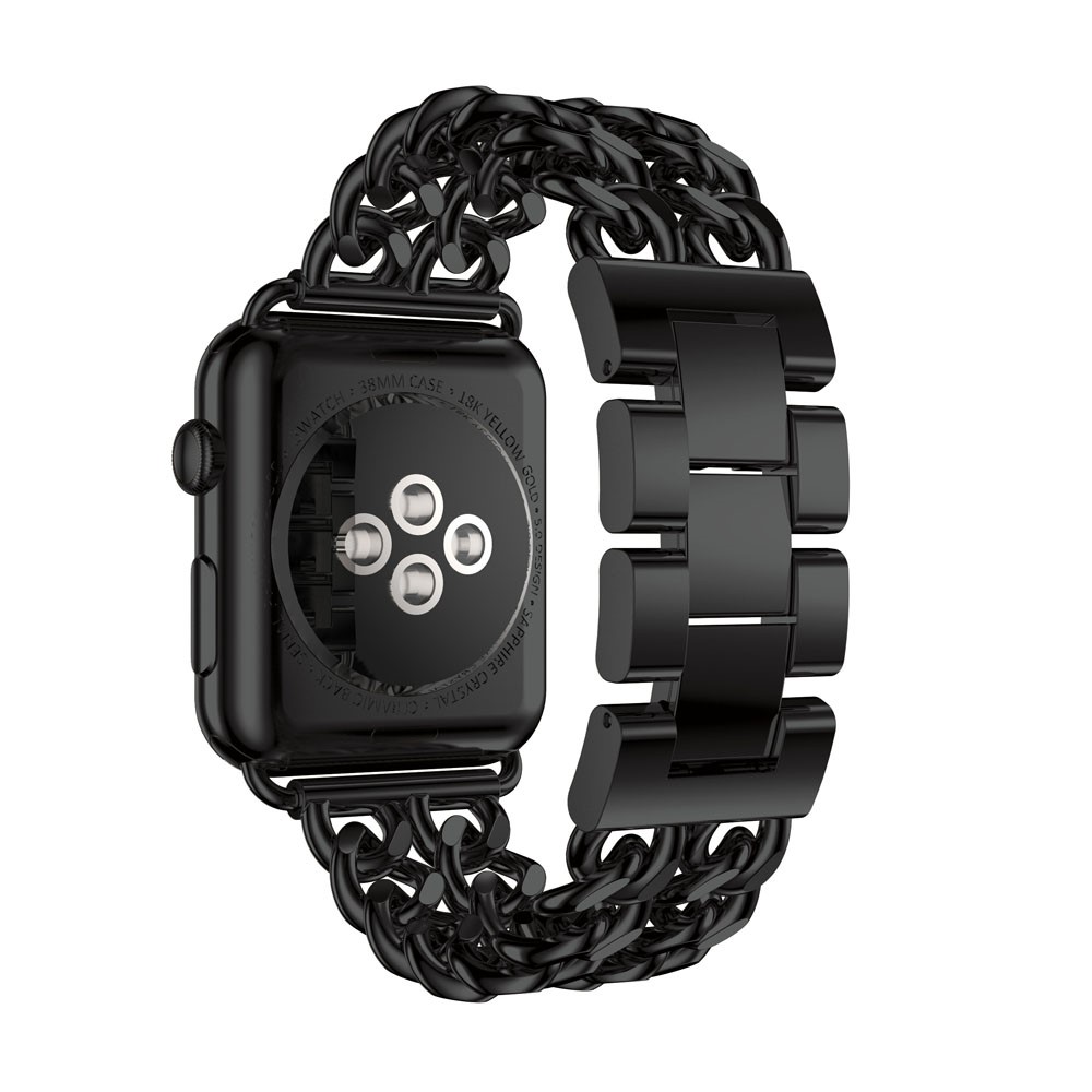 Apple Watch (49/46/45/44 mm) Edelstahl Schmuckarmband - Schwarz
