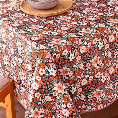 Toile cirée motif floral