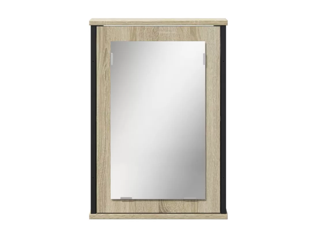 Prolenta Premium - Armoire à miroir de salle de bain chêne sonoma bois ingénierie