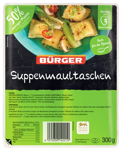 Bürger Suppenmaultaschen