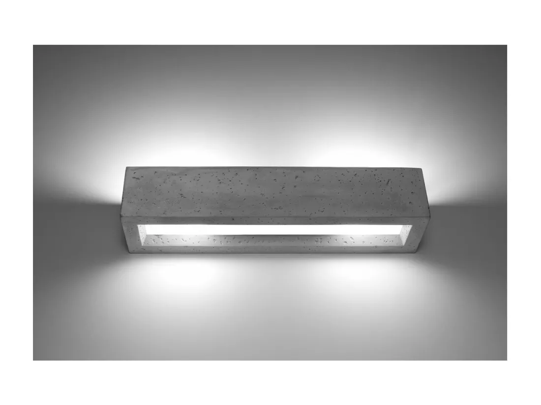 Sollux Lighting Vega Applique murale Up & Down gris béton, 50 cm