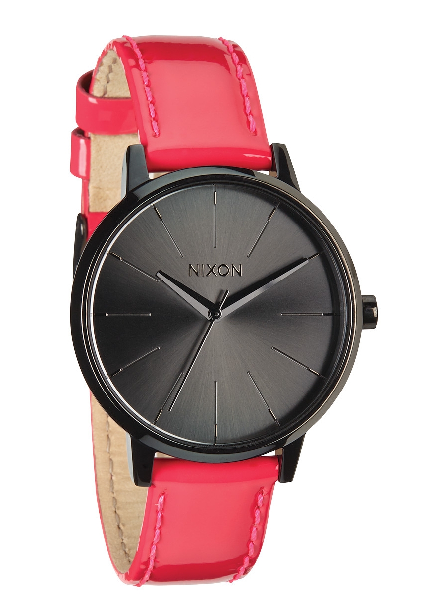 Nixon The Kensington Leather Bright Pink Patent A1081394