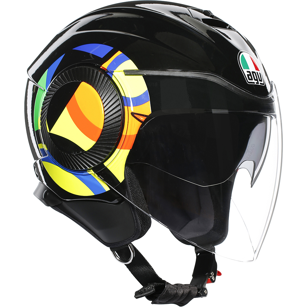 AGV - Casque Orbyt Sun&Moon 46 Noir / Multicolore
