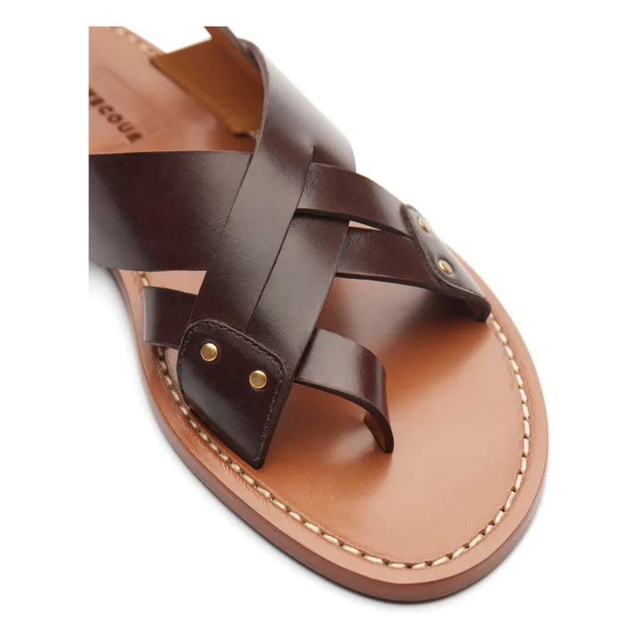 Rivecour Sandales Cuir n°204 | Ebène