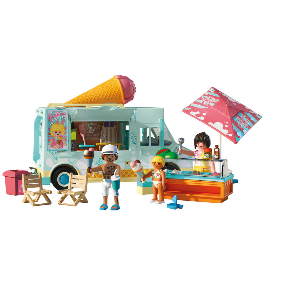 PLAYMOBIL My Life ijscowagen met surfshop 71904