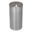 Kubbelys med flamme som flakker LED 3 deler 10/12,5/15 cm