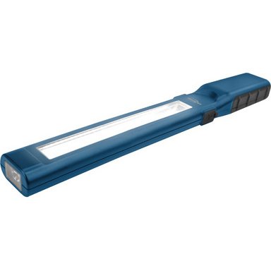 Lampe d'atelier à LED WL450R slim, bleu/noir