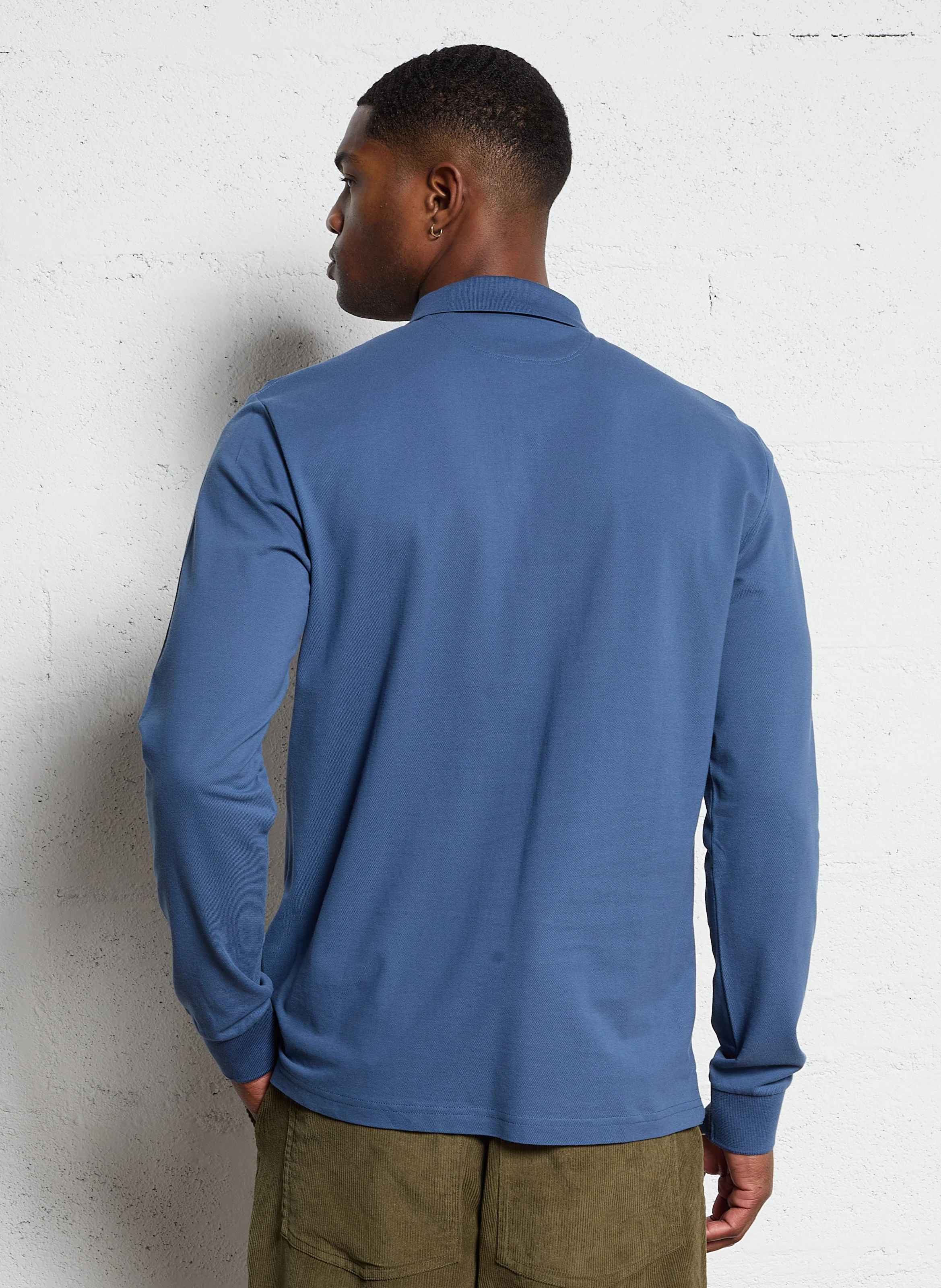 Polo regular-fit en coton| Bleu