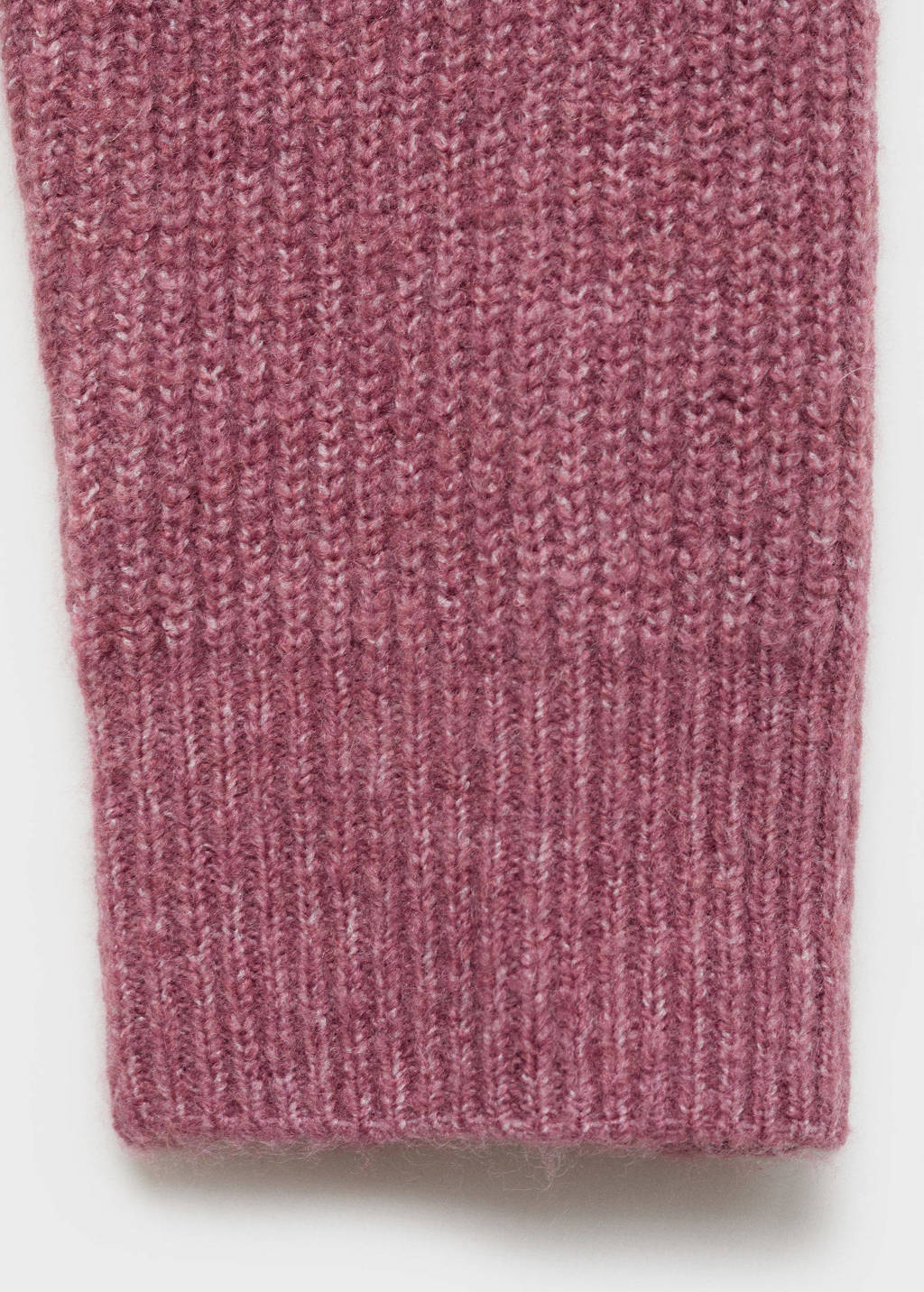 MANGO TEEN rib gebreid vest roze