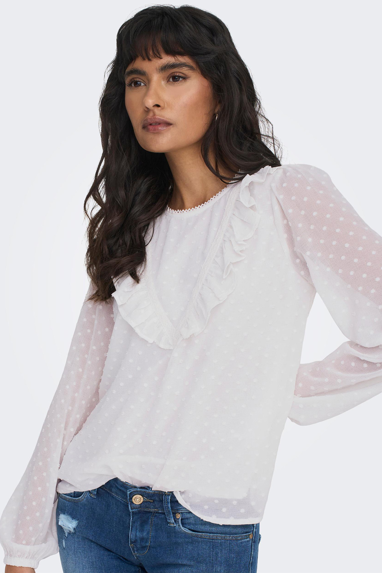 blusa plumeti de mangas compridas