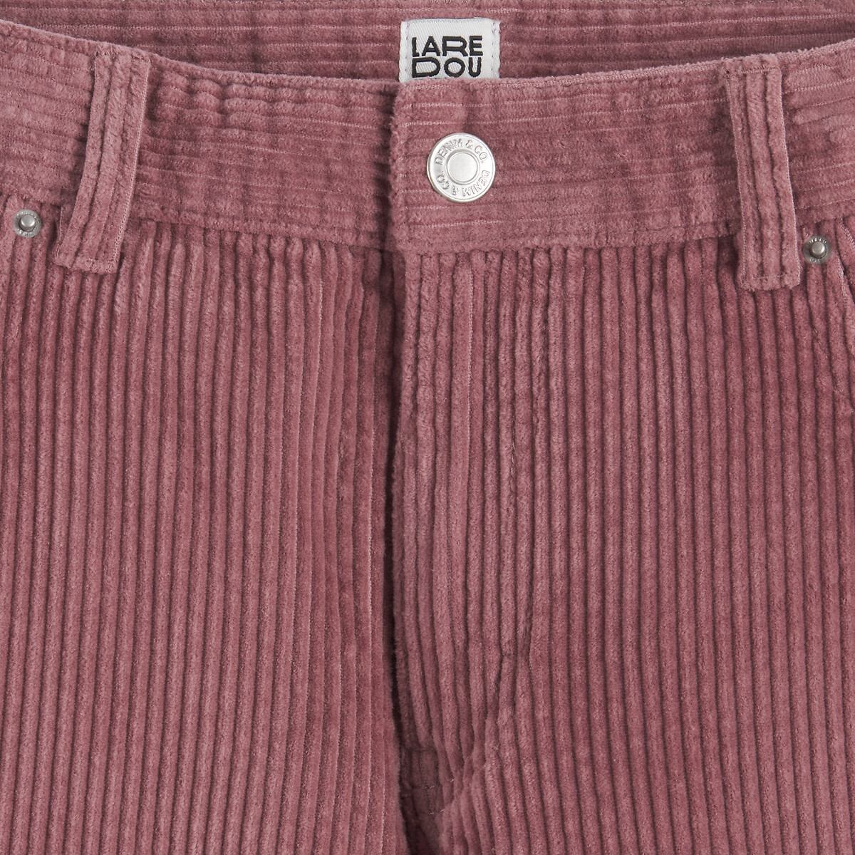 COLEÇÃO LA REDOUTE<br>Calças largas em veludo canelado