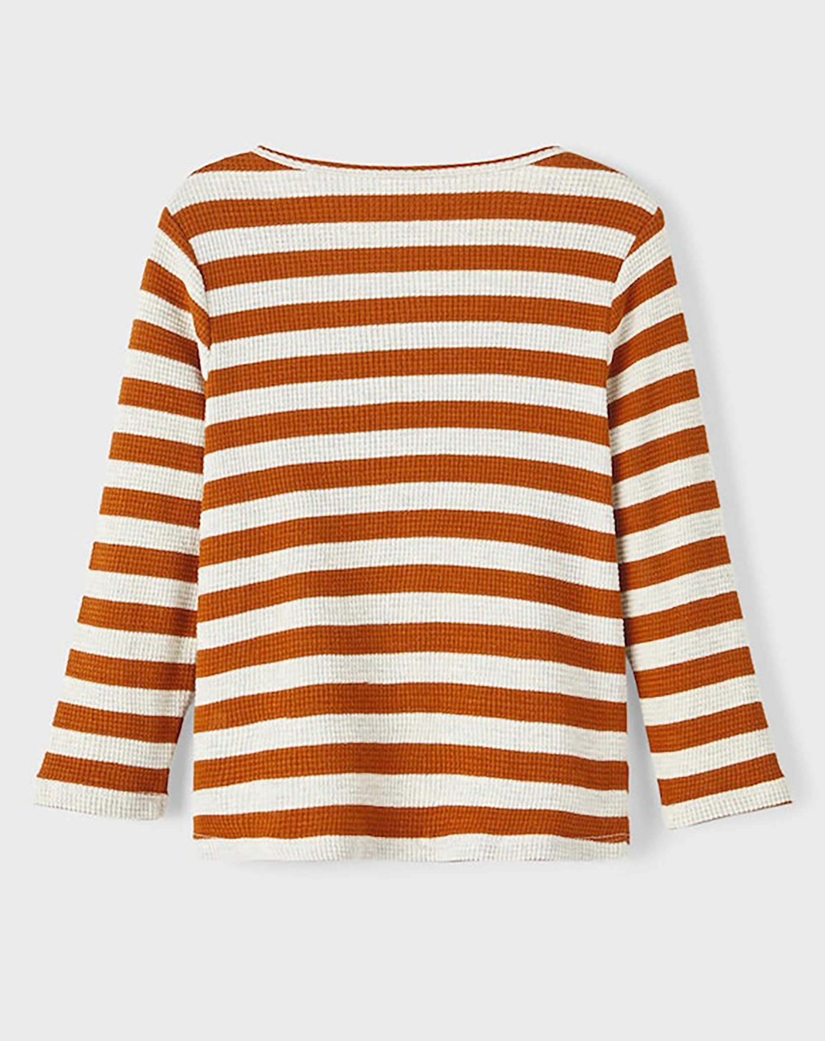 Langarmshirt NMMNOLA gestreift in bombay brown