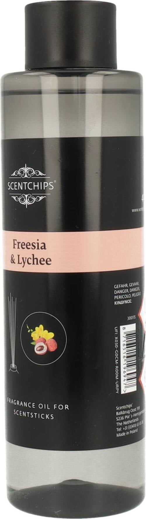 Scentchips navulling geurstokjes Freesia & Lychee 400 ml