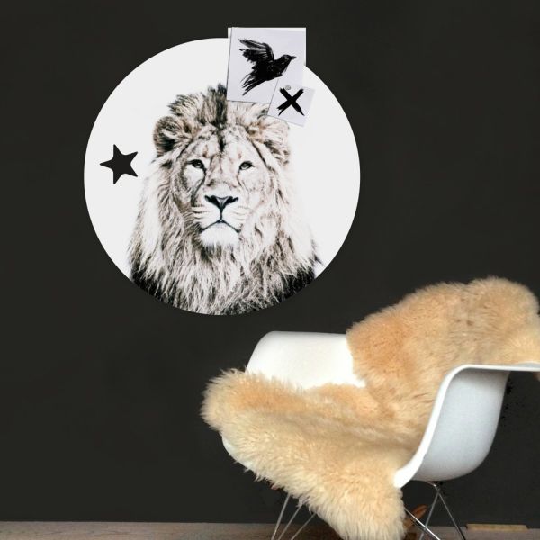Groovy Magnets Leeuw Magneetsticker – Ø60 cm